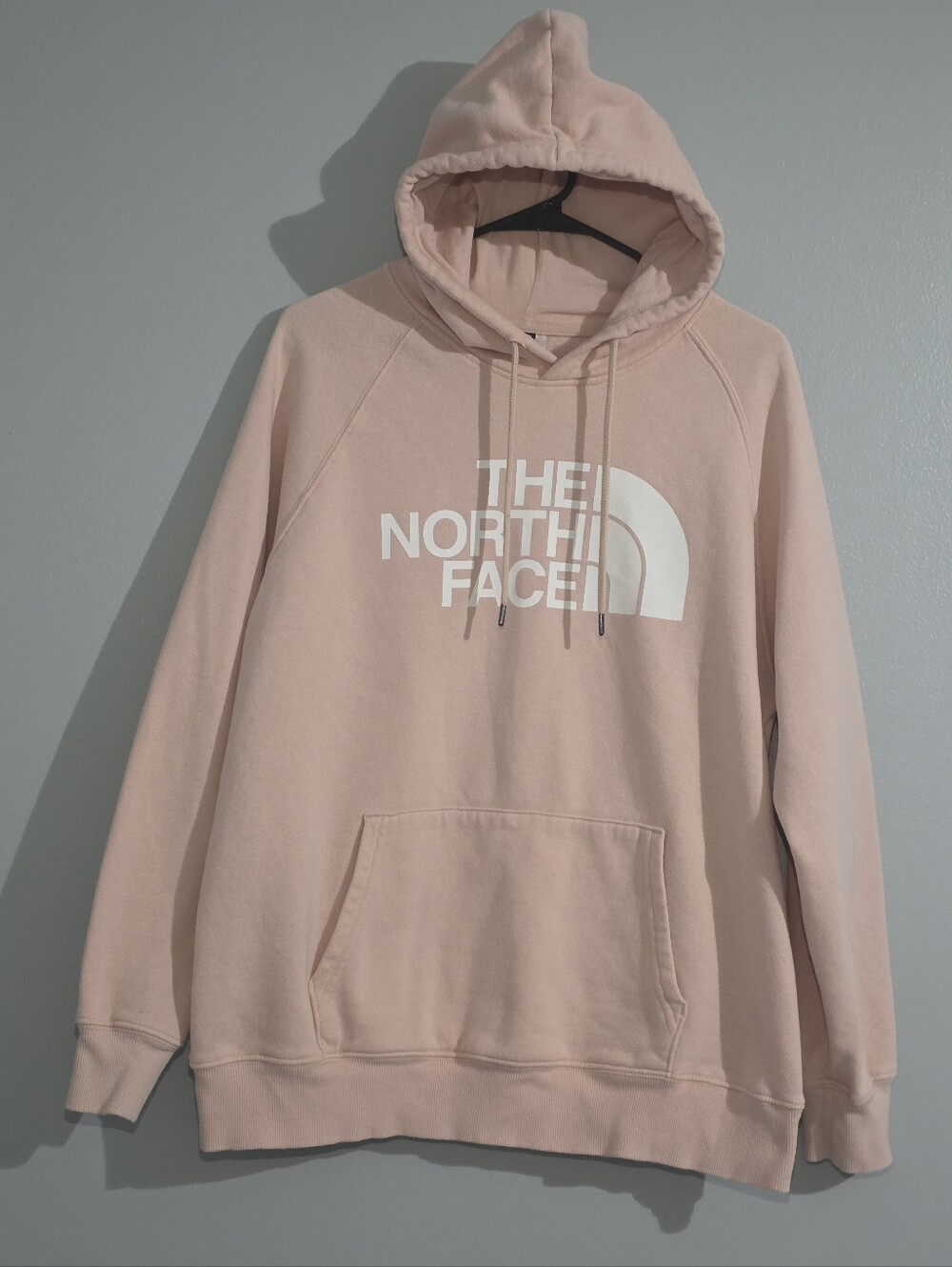 The North Face Half Dome Pullover Hoodie Pastel Pink White Logo/XL